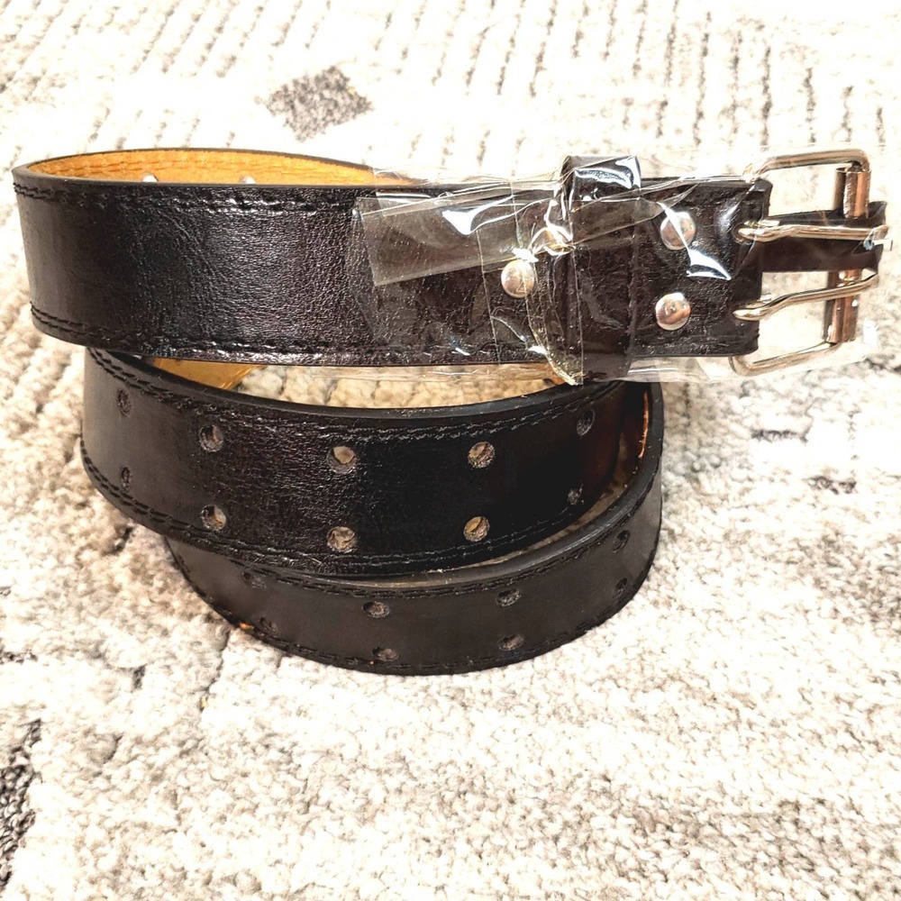 Men's Black Genuine Leather Belt size 34-36